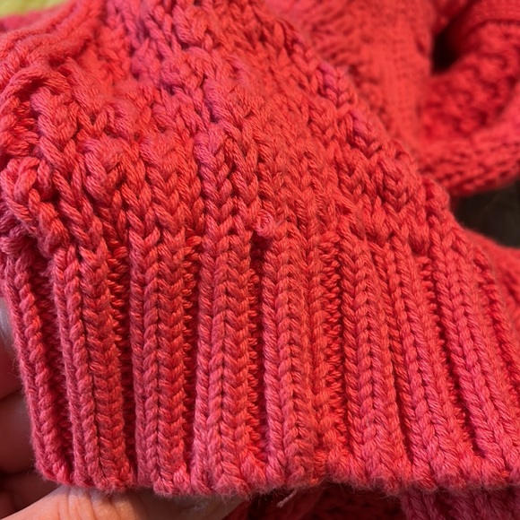 πHPπ₯Topshop Sweater Sz: US 8. Coral Knit Cotton Sweater. Great Condition. - Picture 9 of 11
